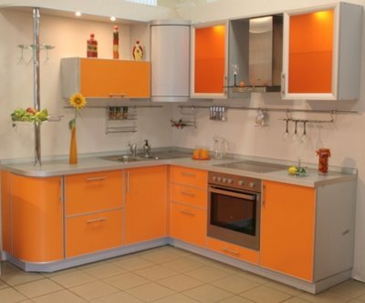 नारंगी रसोई डिजाइन