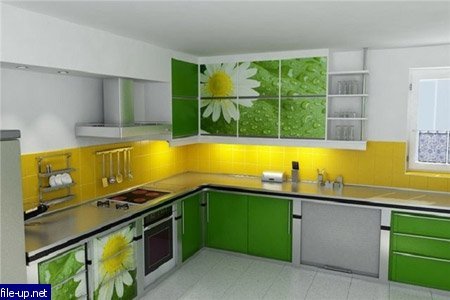 पीला-हरा डिजाइन