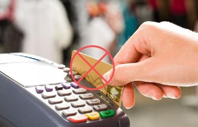 8 संदिग्ध मामलों में, जब किसी भी मामले में यह "क्रेडिट कार्ड" भुगतान करना असंभव है