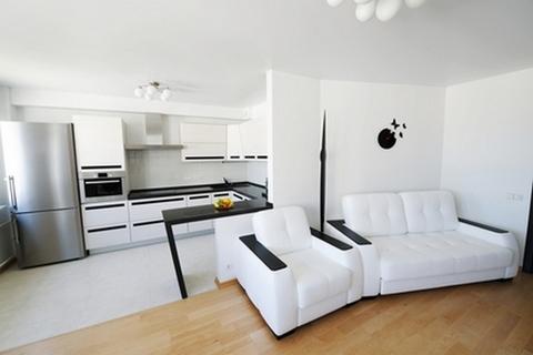 एक साथ रसोई और रहने का कमरा डिजाइन