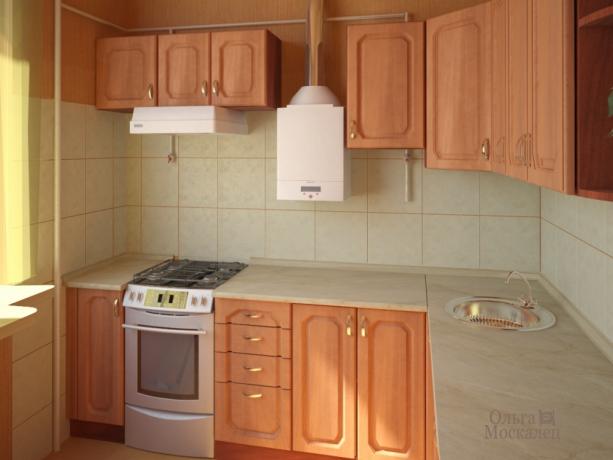 Brezhnevka में रसोई डिजाइन (36 तस्वीरें)